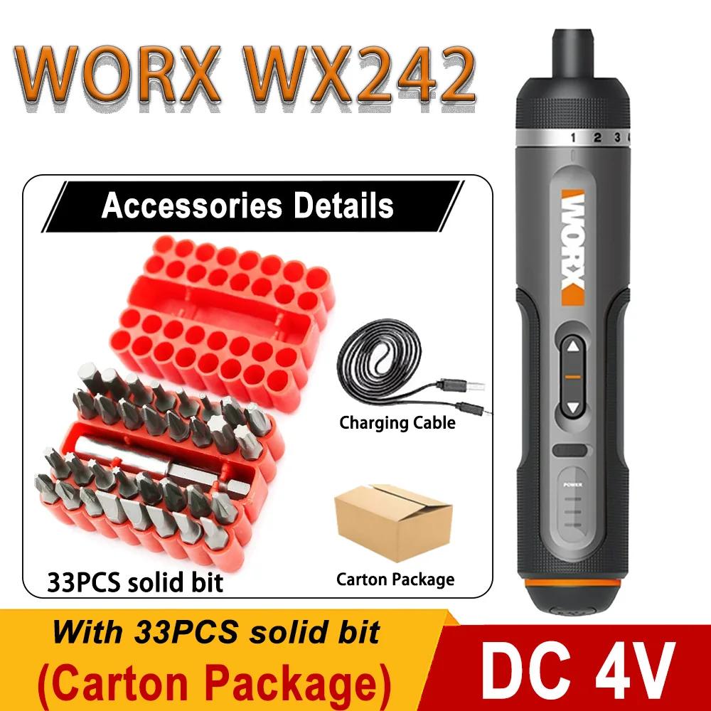 Worx 4V   ̹ Ʈ WX242 Ʈ   ũ ̹ USB  ڵ 30 Ʈ Ʈ 帱 